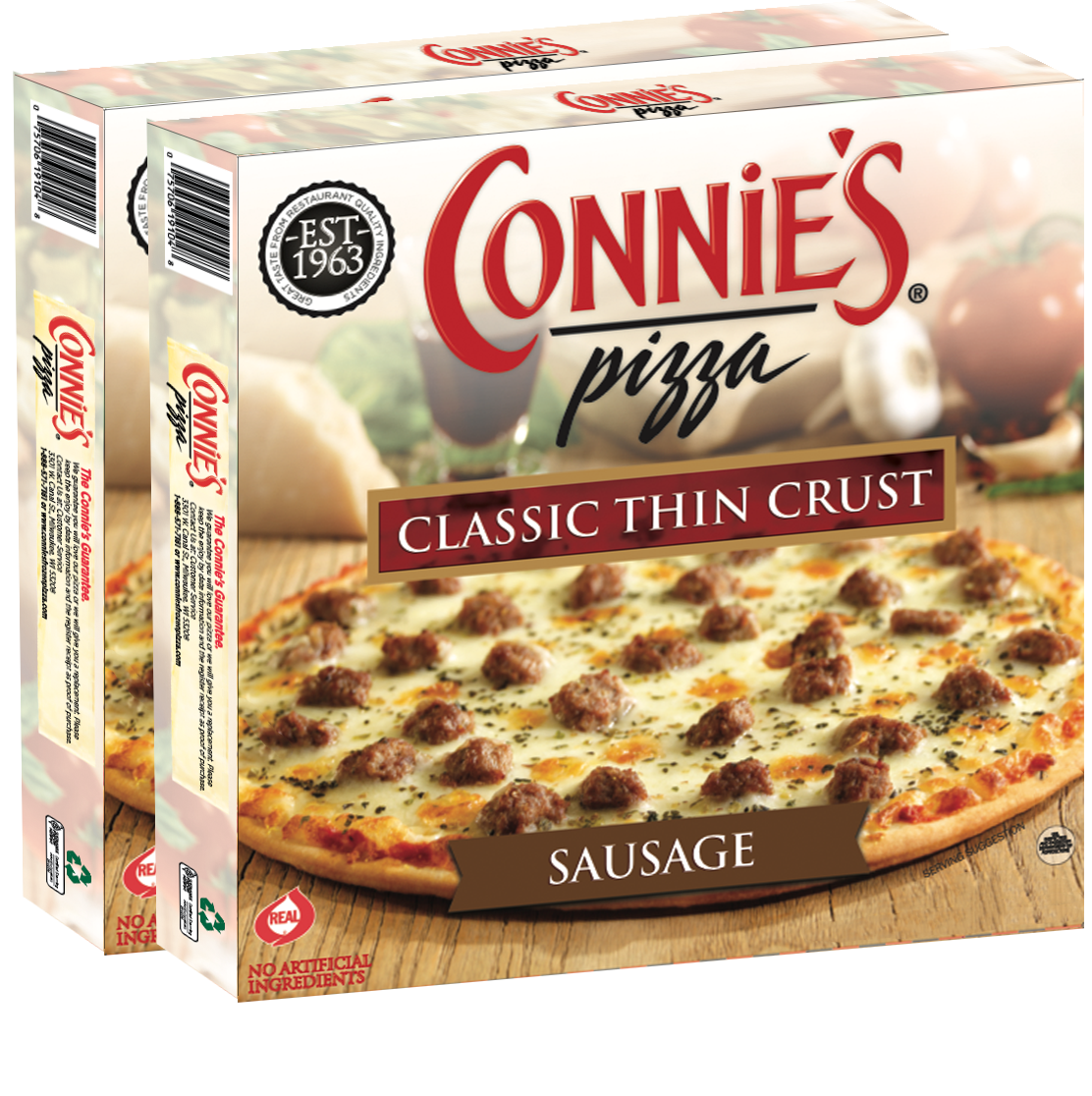 sausage frozen pizza connies