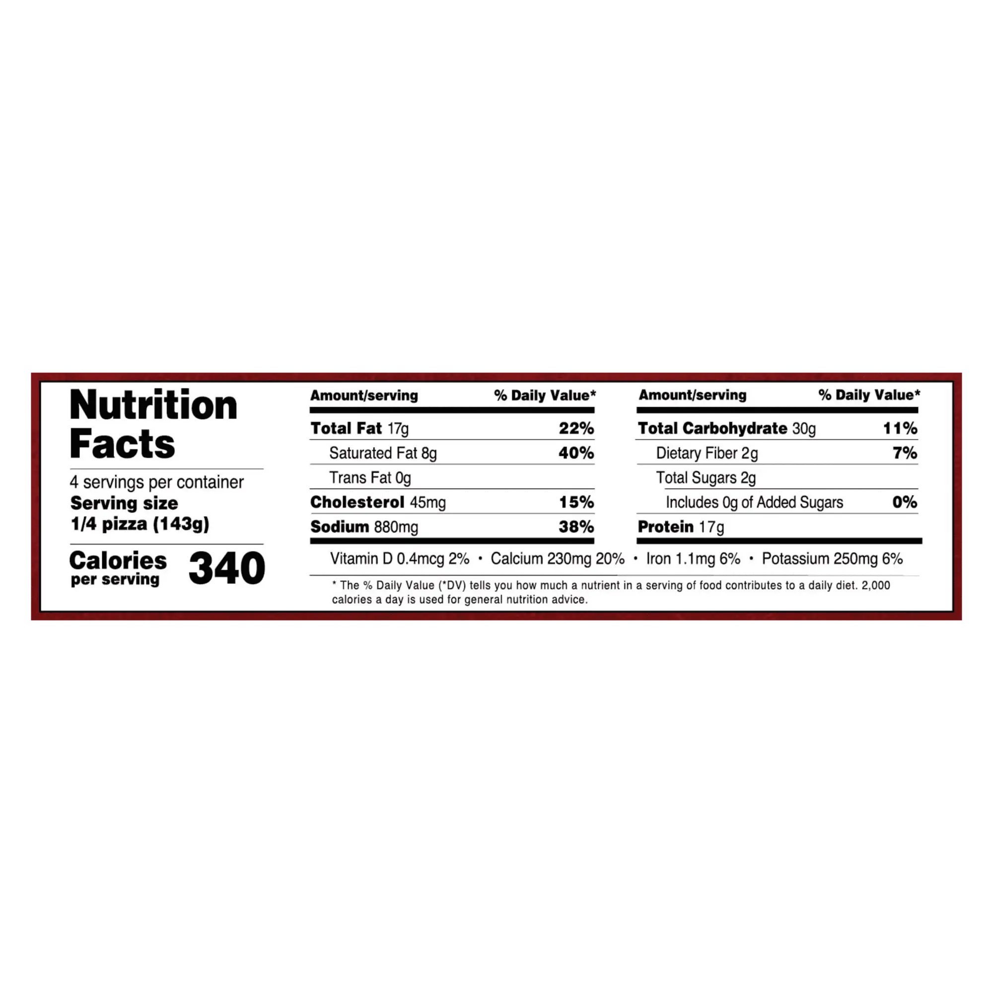 Nutrition Information